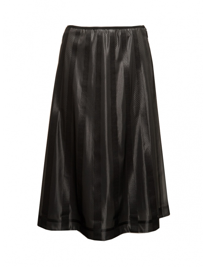 Monobi skirt in glossy black technical fabric 11506219 F 104 BLACK RAVEN womens skirts online shopping