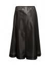 Monobi skirt in glossy black technical fabric shop online womens skirts