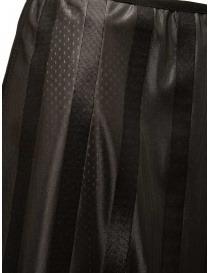 Monobi skirt in glossy black technical fabric price
