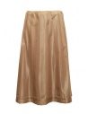 Monobi midi skirt in beige shiny technical fabric buy online 11506219 F 102 DESERT