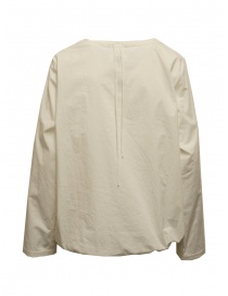 Monobi blusa in cotone bianco naturale con coulisse acquista online