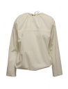 Monobi natural white cotton blouse with drawstring 11435126 F 11789 CHALK price