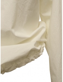 Monobi natural white cotton blouse with drawstring womens shirts buy online