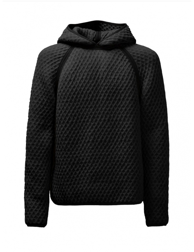 Monobi 3D wool sweater with black hood 11902510 F 5099 BLACK RAVEN men s knitwear online shopping