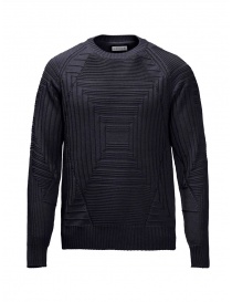 Monobi maglia 3D blu navy in lana e Coolmax online