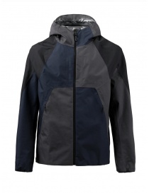 Monobi giacca reversibile grigia gommata/blu online