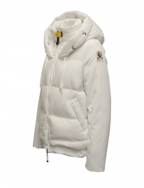 Parajumpers Peppi piumino bianco con maniche in rayon prezzo