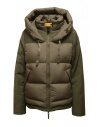 Parajumpers Peppi down jacket with green rayon sleeves buy online PWPUFSI31 PEPPI TOUBRE 201