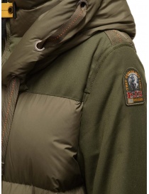 Parajumpers Peppi down jacket with green rayon sleeves buy online price