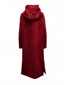 Maison Lener Temporel cappotto lungo con cappuccio rosso borgogna acquista online