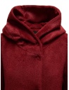 Maison Lener Temporel long hooded coat in burgundy red MY98AMLZEM14 BURGUNDY TEMPOREL price