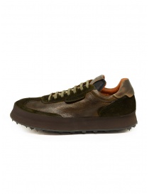 Shoto sneakers in dark brown leather and suede