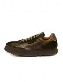 Shoto sneakers in pelle e suede marrone scuro