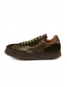 Shoto sneakers in pelle e suede marrone scuroshop online calzature uomo