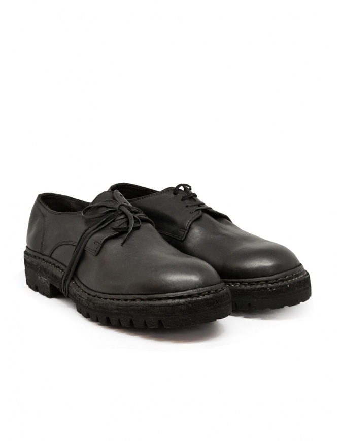 Guidi 792V_N scarpe stringate nere in pelle di cavallo 792V_N HORSE FG BLKT calzature uomo online shopping