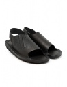 Trippen Rhythm sandals in black leather buy online RHYTHM F WAW BLK-WAW SK BLK
