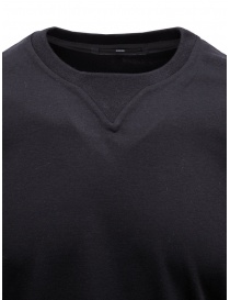 Monobi navy blue t-shirt with vertical stripe on the back