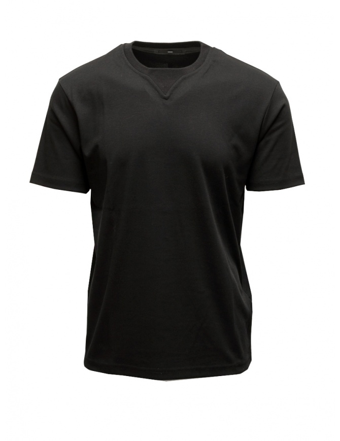 Monobi black t-shirt with band on the back 11808307 F 5099 BLACK RAVEN mens t shirts online shopping