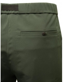 Monobi green trousers with integrated belt mens trousers buy online