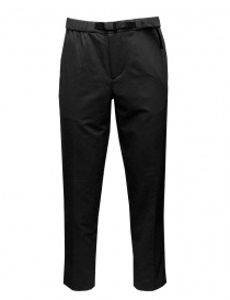 Monobi black pants with integrated belt 11935305 F 5099 BLACK RAVEN