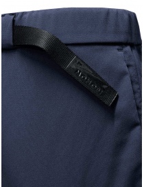 Monobi blue pants with integrated belt mens trousers buy online