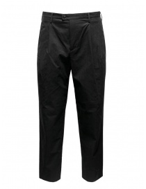 Monobi pantaloni casual da uomo in tessuto tecnico nero 11812130 F 5099 BLACK RAVEN