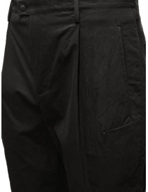 Monobi black casual pants in technical fabric for men mens trousers buy online