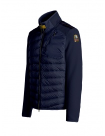 Parajumpers Jayden blue down jacket with fleece sleeves buy online