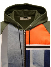 Qbism green sweatshirt with jeans details and reflective band price