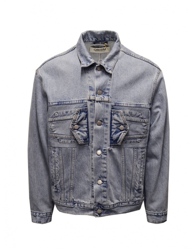 Qbism denim jacket with horizontal pockets STYLE 02 PJ02 mens jackets online shopping