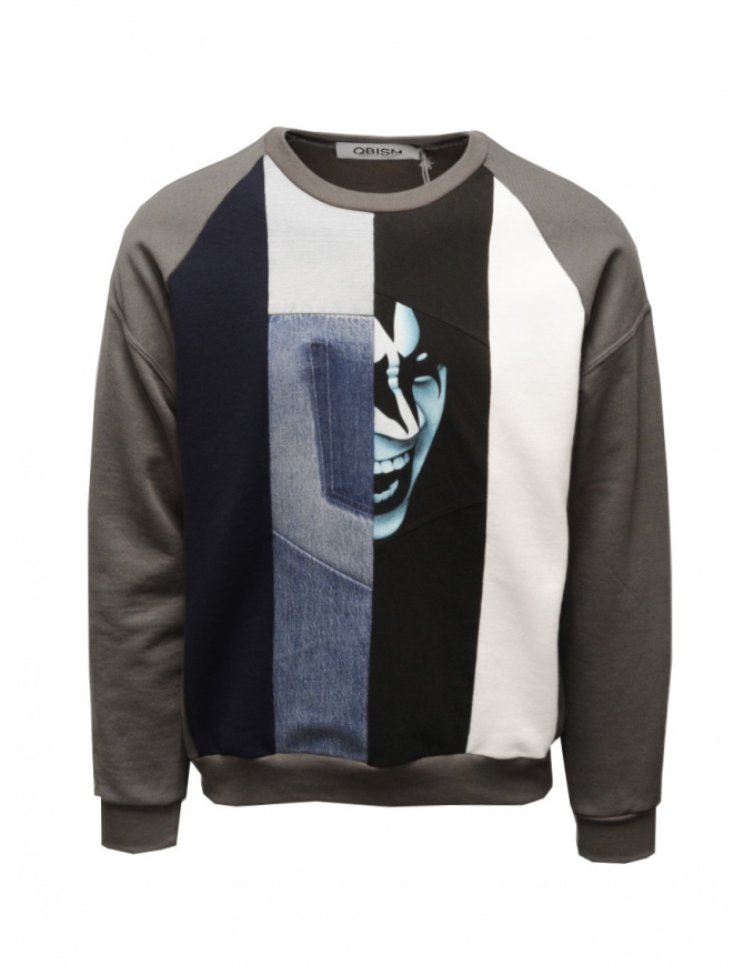 Qbism brown sweatshirt with Kiss print STYLE 07 PJ02 men s knitwear online shopping