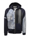 Qbism felpa con cappuccio + giacca jeans blu acquista online STYLE 03 PJ02