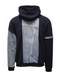 Qbism blu hoodie + denim jacket buy online