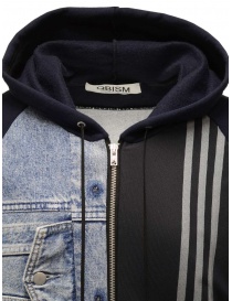 Qbism blu hoodie + denim jacket price