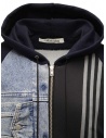 Qbism blu hoodie + denim jacket STYLE 03 PJ02 price