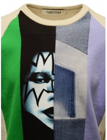 Qbism beige sweatshirt with Kiss print buy online