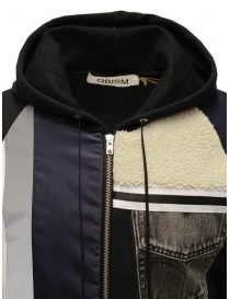 Qbism black hooded sweatshirt with plush detail buy online
