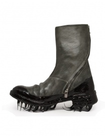 Carol Christian Poell dark grey boots with black dripped sole price