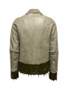 Carol Christian Poell LM/2498R jacket in grey leather with drip-rubber LM/2498R CORS-PTC/036 price