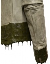Carol Christian Poell LM/2498R giacca in pelle grigia con gomma colata prezzo LM/2498R CORS-PTC/036shop online