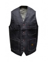 Kapital gilet in jeans blu scuro indaco acquista online K2209SJ002 IDG
