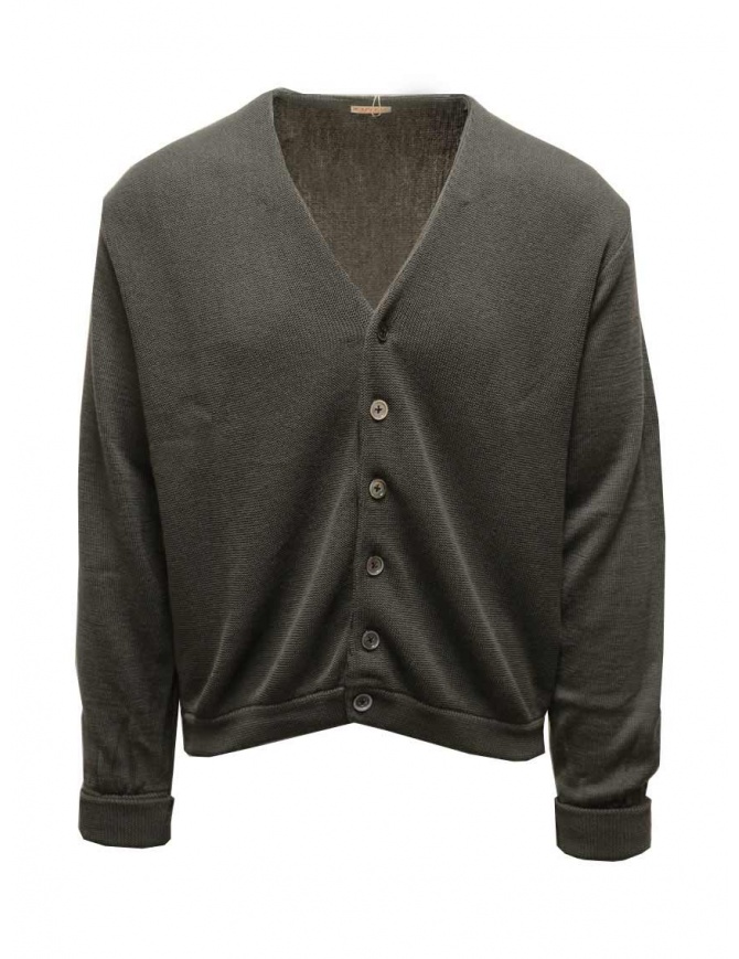 Kapital Coneybowy 10G Eco-knit grey short cardigan K2208KN001 GRY mens cardigans online shopping
