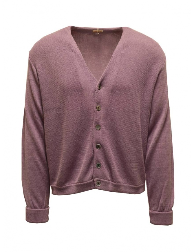 Kapital Coneybowy 10G Eco-Knit purplish pink short cardigan K2208KN001 PPR mens cardigans online shopping