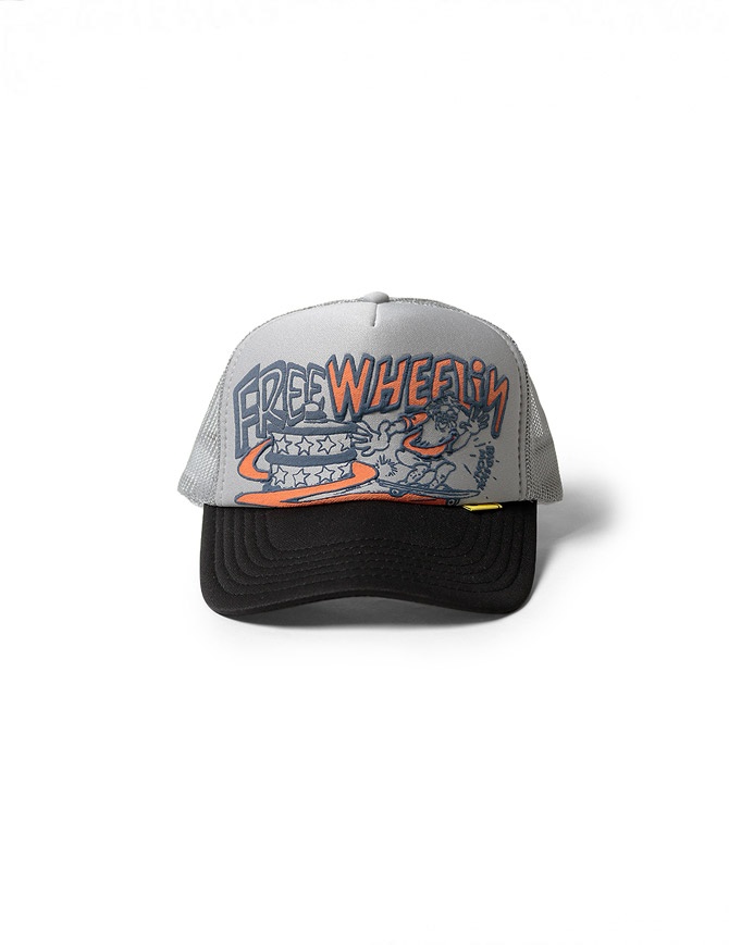 Kapital black and grey Free Wheelin cap K2206XH543 GREYxBLACK hats and caps online shopping