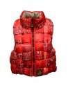 Kapital red interwoven vest with print buy online K2209SJ029 RED