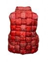 Kapital red interwoven vest with print shop online womens vests