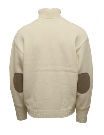 Kapital white turtleneck sweater with sewing machine