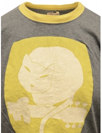 Kapital grey and yellow t-shirt with cat on guitar buy online