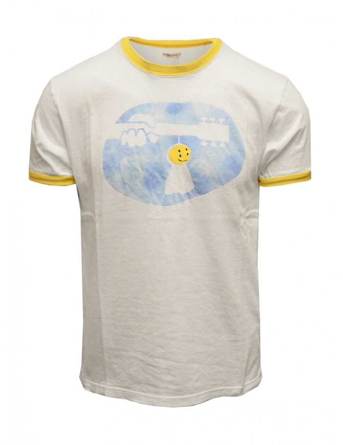 Kapital Teru Teru Woodstock white T-shirt K2206SC143 WHITE mens t shirts online shopping