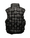 Kapital black interwoven reversible padded vest for men EK-788 BLK price